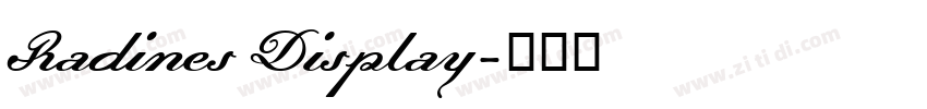 Radines Display字体转换